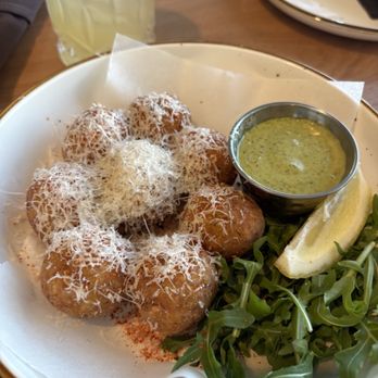 Centro Cali Brewing - Potato balls.  Too doughy - Breweries Near Me - Bakersfield, California