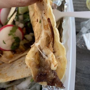Crazy Tacos - Inside of Brisket quesadilla - Tacos Near Me - Cliffside Park, New Jersey