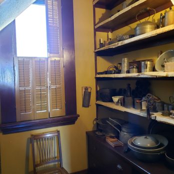 Heritage House - Servants staircase blocking corner of window in the kitchens pantry. - Museums Near Me - Riverside, California Heritage House - Servants staircase blocking corner of window in the kitchens pantry. - Museums Near Me - Riverside, California