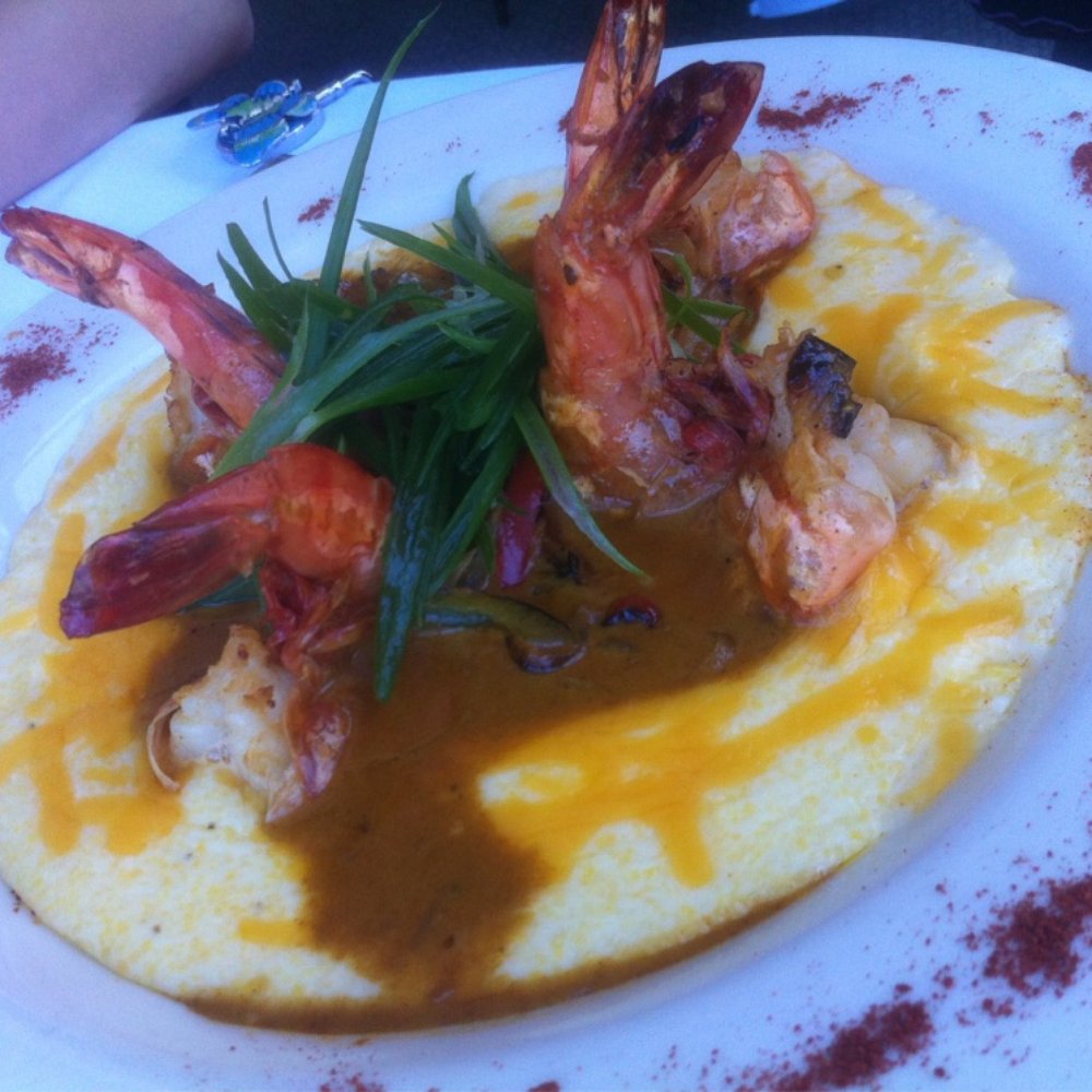 The Terrace Room - Shrimp 'n yellow grits $16 - Breakfast & Brunch Near Me - Oakland, California