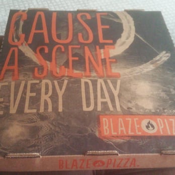 Blaze Pizza - Their 'To Go' Box. Perfect amount of pizza to fill anyone up. - Pizza Near Me - Chicago, Illinois