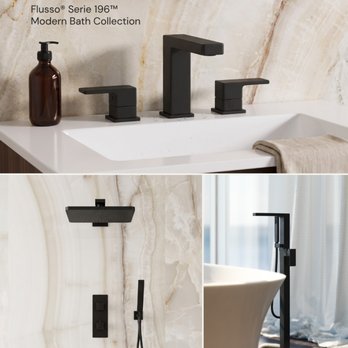 Bathroom Place - The Flusso Serie 196 collection blends striking geometric lines with soft edges for a flawless contemporary look. - Kitchen & Bath Near Me - Pompano Beach, Florida Bathroom Place - The Flusso Serie 196 collection blends striking geometric lines with soft edges for a flawless contemporary look. - Kitchen & Bath Near Me - Pompano Beach, Florida