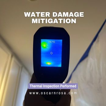 Oscar & Rosa - Thermal imaging inspection was performed to detect hidden moisture behind walls and ceilings. - Damage Restoration Near Me Oscar & Rosa - Thermal imaging inspection was performed to detect hidden moisture behind walls and ceilings. - Damage Restoration Near Me