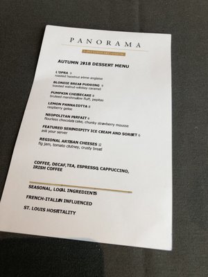 Menu photo 2 Panorama Restaurant St. Louis, MO Menu photo 2 Panorama Restaurant St. Louis, MO