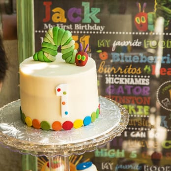 Sweet Tweets Bakeshop - Very Hungry Caterpillar cake for baby's first birthday party. - Desserts Near Me