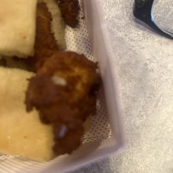 Chick-fil-A - Hard and burnt nuggets for chicken minis. On top of it all there's no sauce to drown this gross crap with - Chicken Shop Near Me - Wake Forest, North Carolina