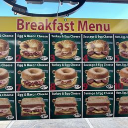 Breakfast Sandwich menu