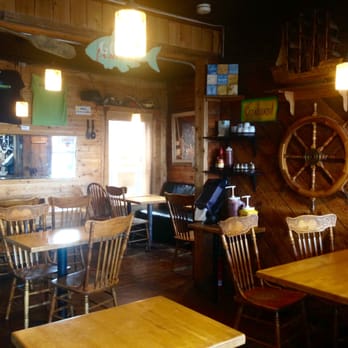 Pepperdock Restaurant - Nice casual space, really like the wood and ship's wheel on the wall. - Fish & Chips Near Me - Seattle, Washington