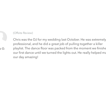 DJ Franz - Testimonial from another site. - DJs Near Me DJ Franz - Testimonial from another site. - DJs Near Me