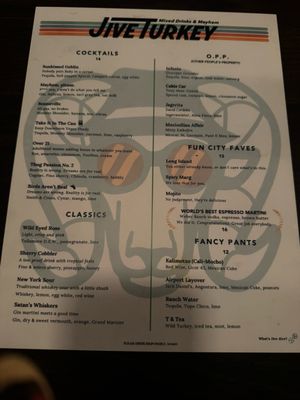 Menu photo 5 Jive Turkey Las Vegas, NV