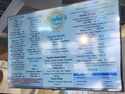Menu photo 1 Sophie's Bagels Pendleton, IN
