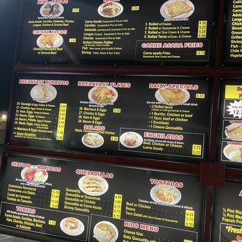 California Burrito - Menu part 2 as of 9/14/2021 - Mexican Near Me - North Highlands, California