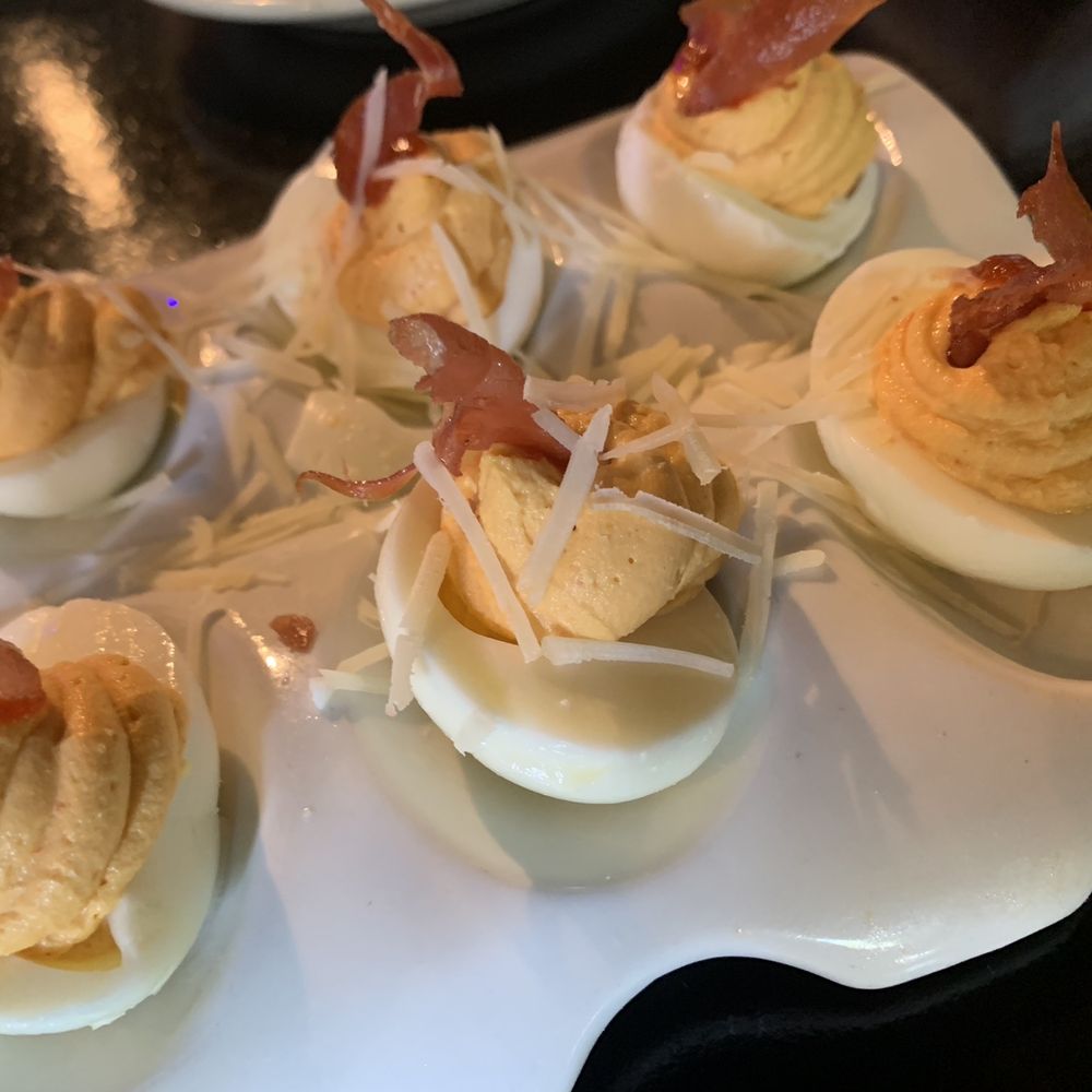 The Stillery - Sriracha Devil Eggs - New American Near Me - Nashville, Tennessee The Stillery - Sriracha Devil Eggs - New American Near Me - Nashville, Tennessee