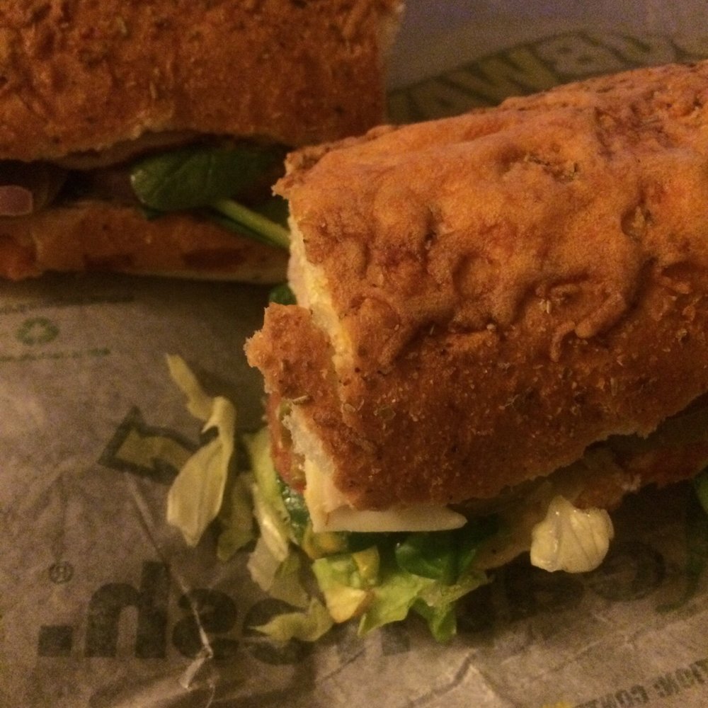 Footlong Turkey on Italian Herbs and Cheese. Footlong Turkey on Italian Herbs and Cheese.