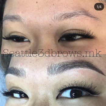 Seattle 3D Brows - Before and after - Permanent Makeup Near Me - Mountlake Terrace, Washington