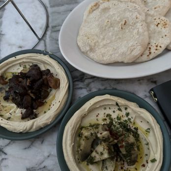 Pinyon - Filet hummus and artichoke hummus - Mediterranean Near Me - Scottsdale, Arizona Pinyon - Filet hummus and artichoke hummus - Mediterranean Near Me - Scottsdale, Arizona