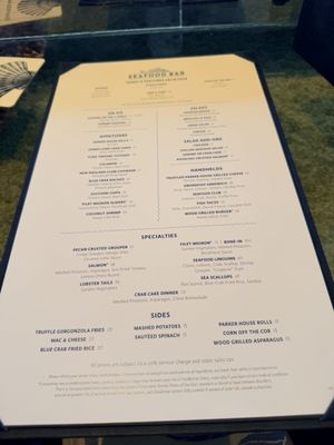 Menu photo 1 Seafood Bar at The Breakers Palm Beach, FL Menu photo 1 Seafood Bar at The Breakers Palm Beach, FL
