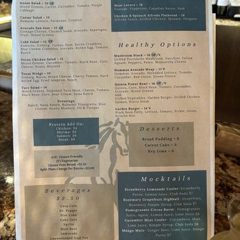 Wildhorse Grill - Menu food 2026 - American Near Me - Denton, Texas