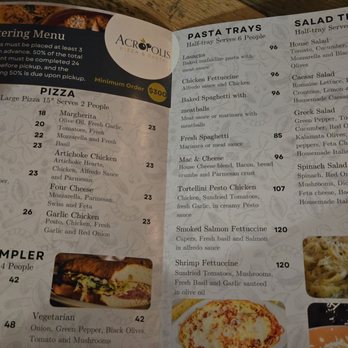 Acropolis Pizza & Pasta - Catering menu - Italian Near Me - Everett, Washington