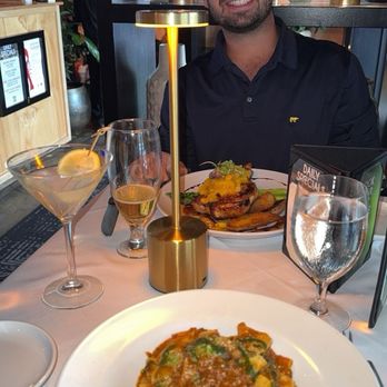 NOCO - Veal Bolognese & fig martini which was out of this world too! Pork Chop he won't stop raving over! Best on LONG ISLAND - New American Near Me - Saint James, New York