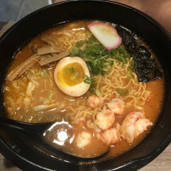 Ramen Dozo - Tomato Tonkotsu, look how great that egg looks! And seasoned to perfection :) - Ramen Near Me - Tempe, Arizona