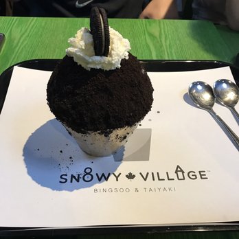 Snowy Village - Was yummy but it took way too long. It's 26 degrees in here, gets worse when you sit here for an hour total waiting for orders - Desserts Near Me - Coquitlam, British Columbia Snowy Village - Was yummy but it took way too long. It's 26 degrees in here, gets worse when you sit here for an hour total waiting for orders - Desserts Near Me - Coquitlam, British Columbia