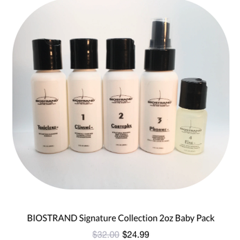 Biostrand - BIOSTRAND Signature Collection 2oz. Baby Pack - Cosmetics & Beauty Supply Near Me - South Holland, Illinois Biostrand - BIOSTRAND Signature Collection 2oz. Baby Pack - Cosmetics & Beauty Supply Near Me - South Holland, Illinois