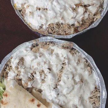 The Halal Guys - Chicken platter with white sauce - Halal Near Me - Springfield, Virginia The Halal Guys - Chicken platter with white sauce - Halal Near Me - Springfield, Virginia