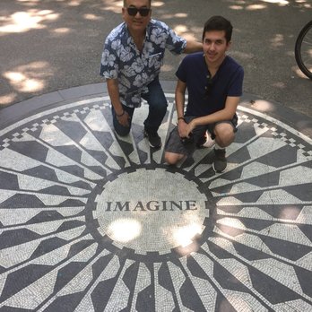 Small Bus Tours NYC - John Lennon Memorial of Central Park. - Bus Tours Near Me - Queens, New York Small Bus Tours NYC - John Lennon Memorial of Central Park. - Bus Tours Near Me - Queens, New York