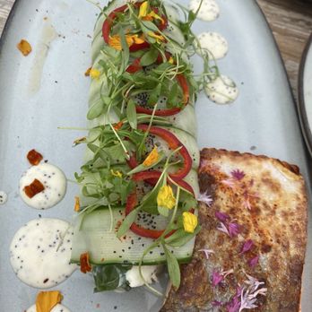 Vista - Hearts of Palm salad with salmon - Bars Near Me - Hermosa Beach, California