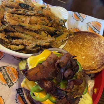 Bad Daddys Burger Bar - Custom bacon cheeseburger and poblano frites - Burgers Near Me - Norman, Oklahoma Bad Daddys Burger Bar - Custom bacon cheeseburger and poblano frites - Burgers Near Me - Norman, Oklahoma