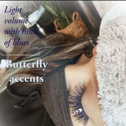 Butterfly  and blue