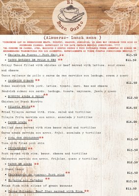 Menu photo 8 El Buen Gusto Charlotte, NC Menu photo 8 El Buen Gusto Charlotte, NC