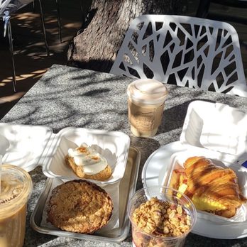 One House Bakery - Lavender oat milk latte, whipped yogurt, coffee cake, carrot cake, breakfast sandwich - Bakeries Near Me - Benicia, California