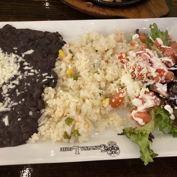 Cantina Louie - Side of black beans and white rice w salad - Mexican Near Me - Palm Coast, Florida Cantina Louie - Side of black beans and white rice w salad - Mexican Near Me - Palm Coast, Florida