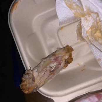 Brick Shack Pizza - Wing with blood on it - Pizza Near Me - Rancho Cucamonga, California