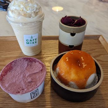Cafe Mixx - Injeolmi Shake, Purple Sweet Potato Bingsu, Persimmon Tiramisu - Cafeteria Near Me - Suwanee, Georgia Cafe Mixx - Injeolmi Shake, Purple Sweet Potato Bingsu, Persimmon Tiramisu - Cafeteria Near Me - Suwanee, Georgia