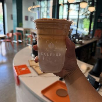 Kaleido Coffee - Thai tea Cold foam & coconut water. - Coffee & Tea Near Me - Portland, Oregon