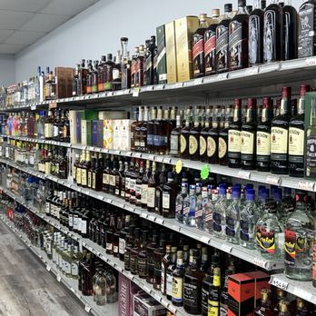 Chamblee Package Store - shelves full of liquor - Beer, Wine & Spirits Near Me - Chamblee, Georgia