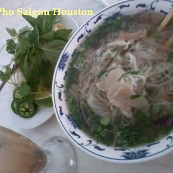 Pho Saigon - My food came so fast. This was a small bowl of pho with my favorite dried plum drink - Xi Mui. - Vietnamese Near Me - Houston, Texas Pho Saigon - My food came so fast. This was a small bowl of pho with my favorite dried plum drink - Xi Mui. - Vietnamese Near Me - Houston, Texas