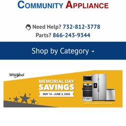 Community Appliance Service - Best place for appliances & top notch customer service.