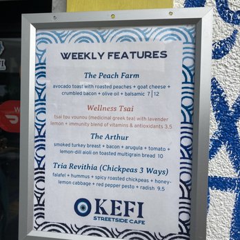Kefi Streetside Cafe - Specialty drink offers as of September 2022. - Coffee & Tea Near Me - Bradenton, Florida
