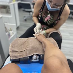 Ms. Lilly working her magic!!! Don't mind my Mosquito bite. Ms. Lilly working her magic!!! Don't mind my Mosquito bite.