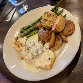 Bronte Bistro - Crab stuffed salmon - New American Near Me - Cincinnati, Ohio Bronte Bistro - Crab stuffed salmon - New American Near Me - Cincinnati, Ohio