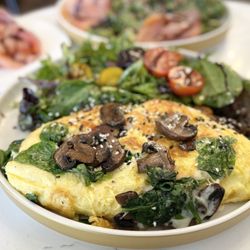 Criterion coffee - Mushroom Omelette
