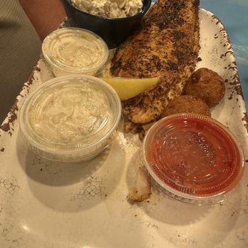Andy D's - Redfish Blackened with Potato Salad - Seafood Near Me - Navarre, Florida