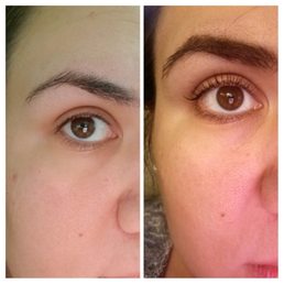 Before and after lash lift and tint. I have long lashes already and did not want the upkeep of extensions. LOVE THEM!
