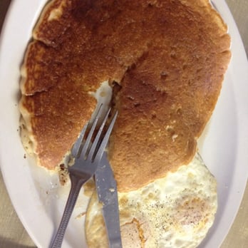 Raul's Striper Cafe - A HUGE pancake and 2 eggs over medium. So filling! Recommend pancakes! - Breakfast & Brunch Near Me - Rio vista, California Raul's Striper Cafe - A HUGE pancake and 2 eggs over medium. So filling! Recommend pancakes! - Breakfast & Brunch Near Me - Rio vista, California