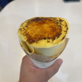 Cha Express - Creme Brulee Crepe (Brown Sugar Boba Cheese Foam) - Bubble Tea Near Me - Alhambra, California Cha Express - Creme Brulee Crepe (Brown Sugar Boba Cheese Foam) - Bubble Tea Near Me - Alhambra, California