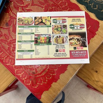El Rodeo Taco - Menu - Tacos Near Me - Centereach, New York
